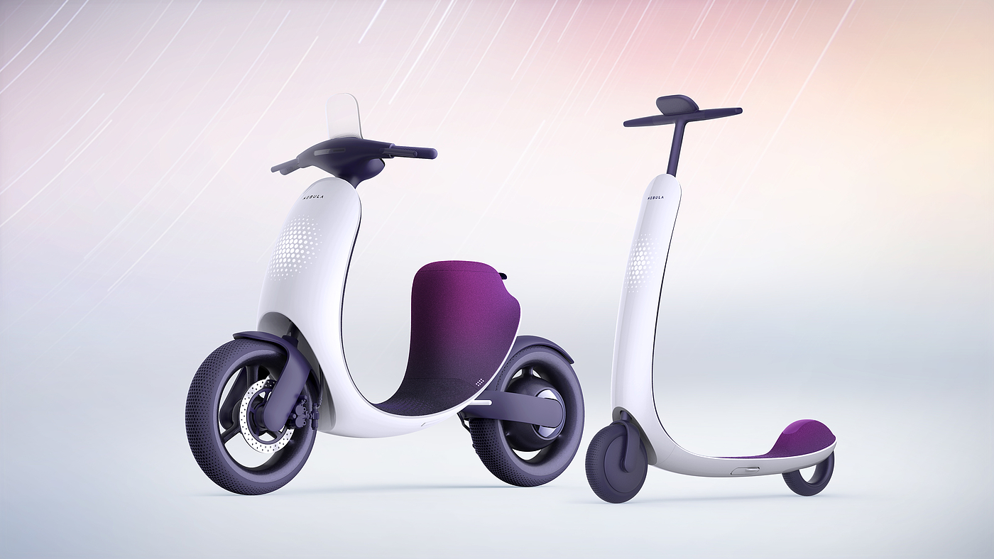 product design，industrial design，Electric vehicle design，Electric motorcycle，Electric scooter，conceptual design，Sense of future，One party design，