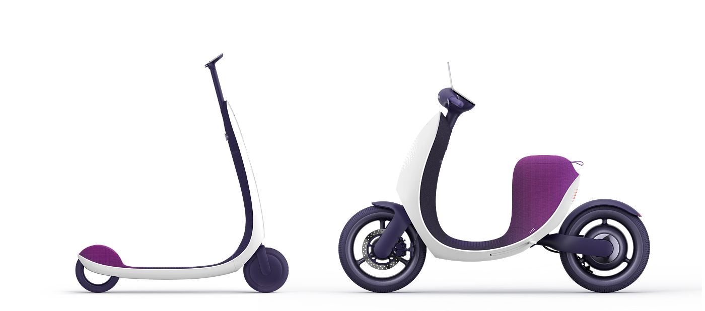 product design，industrial design，Electric vehicle design，Electric motorcycle，Electric scooter，conceptual design，Sense of future，One party design，