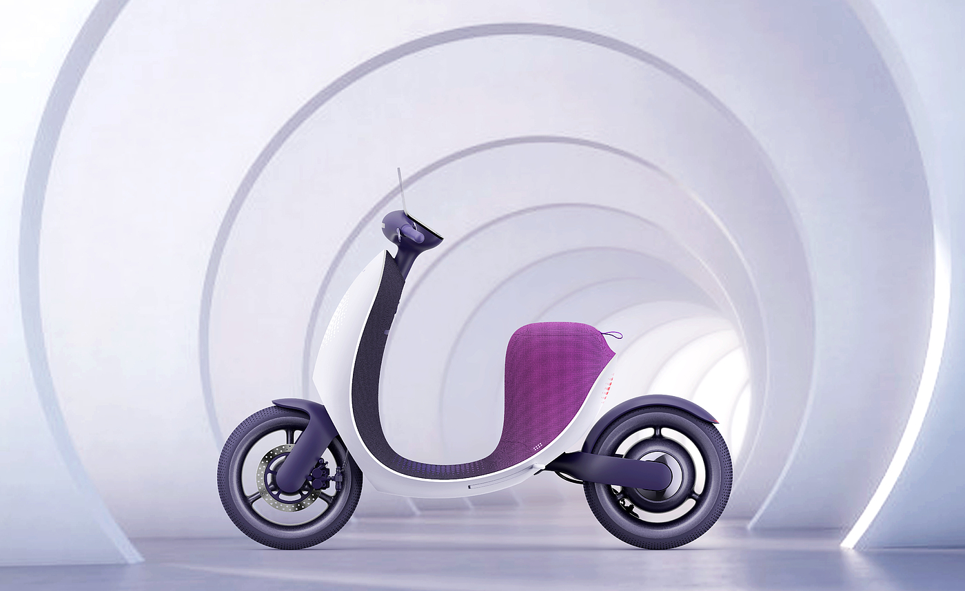 product design，industrial design，Electric vehicle design，Electric motorcycle，Electric scooter，conceptual design，Sense of future，One party design，