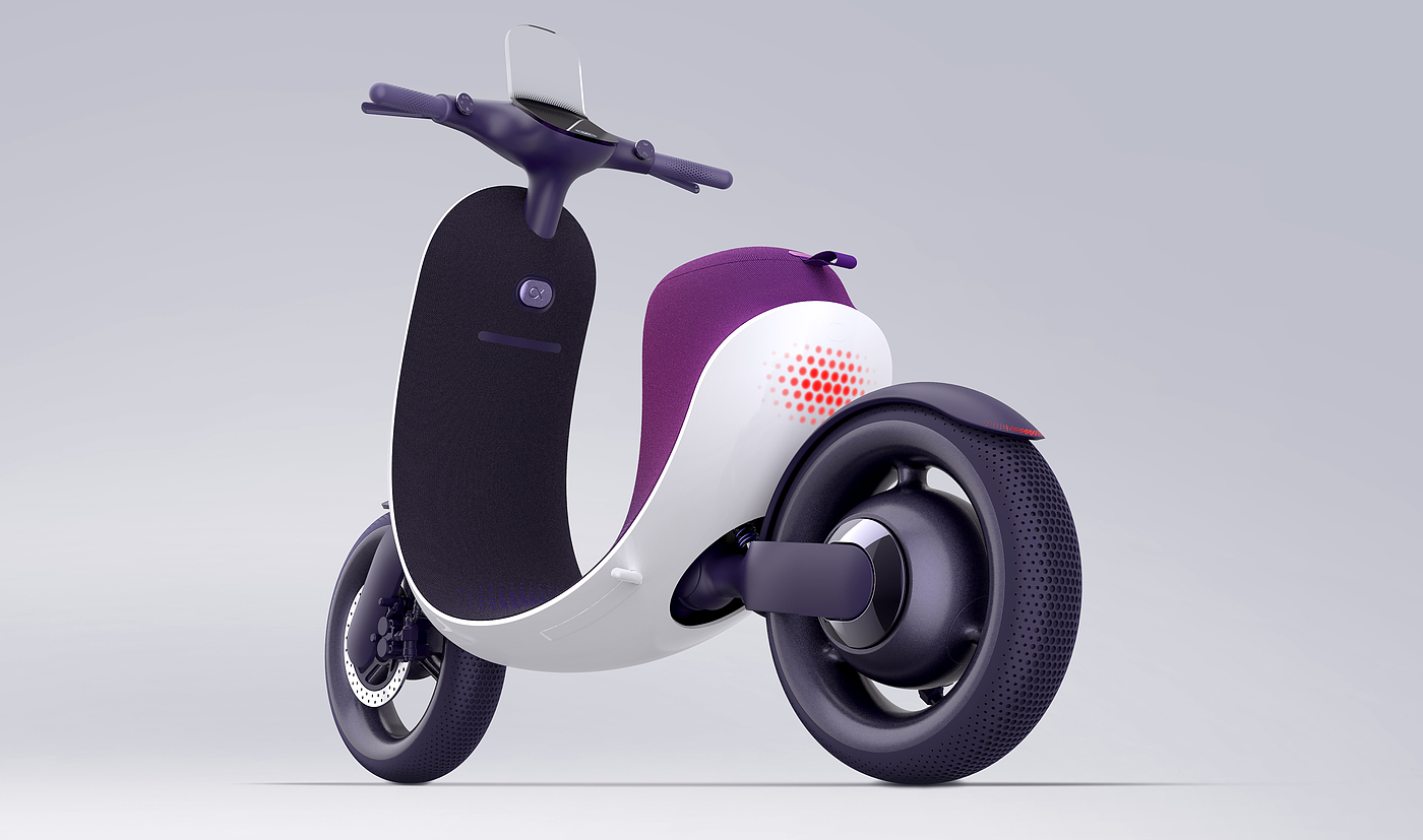 product design，industrial design，Electric vehicle design，Electric motorcycle，Electric scooter，conceptual design，Sense of future，One party design，