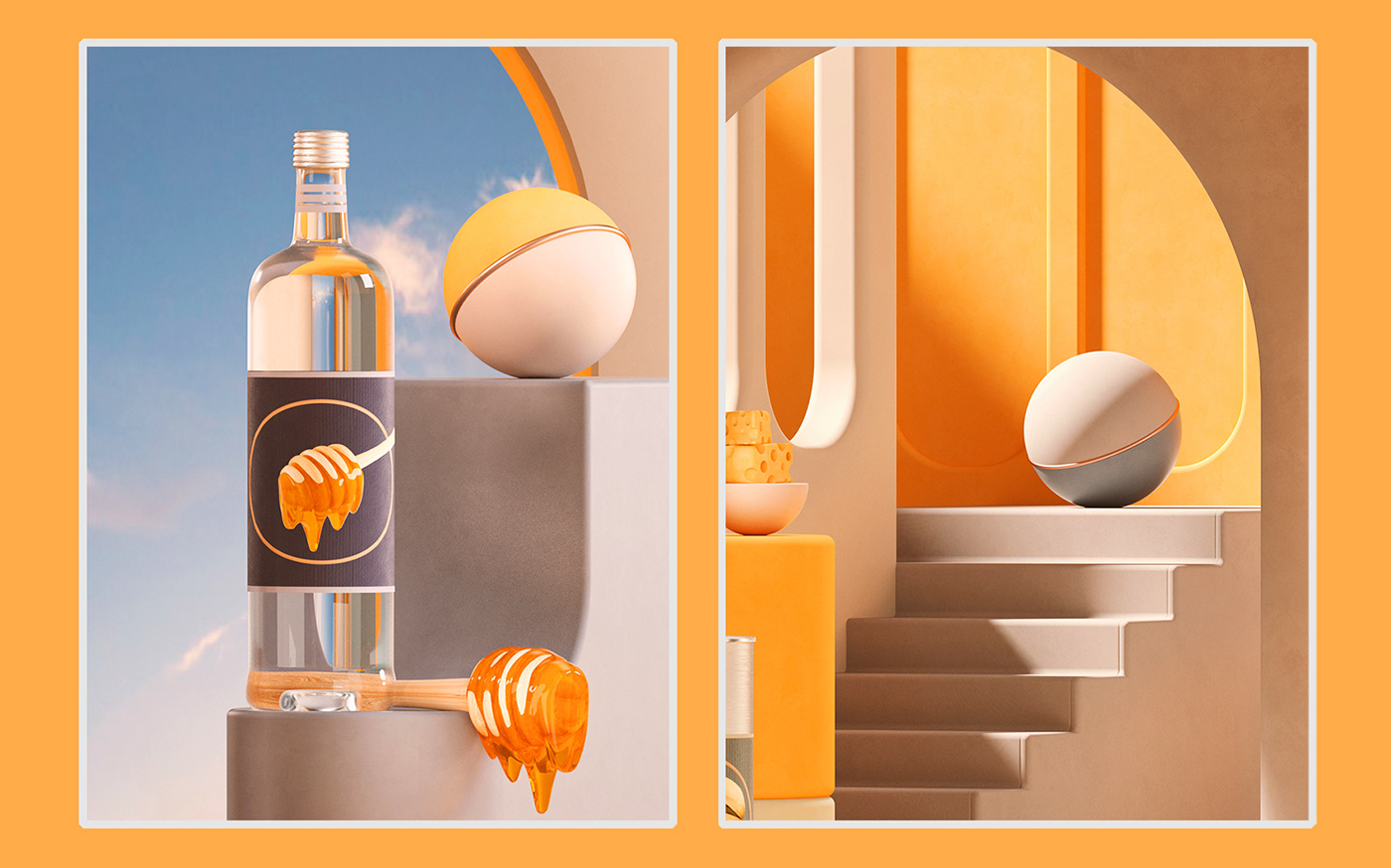 3d，Illustration，Yellow book of iron Palace，