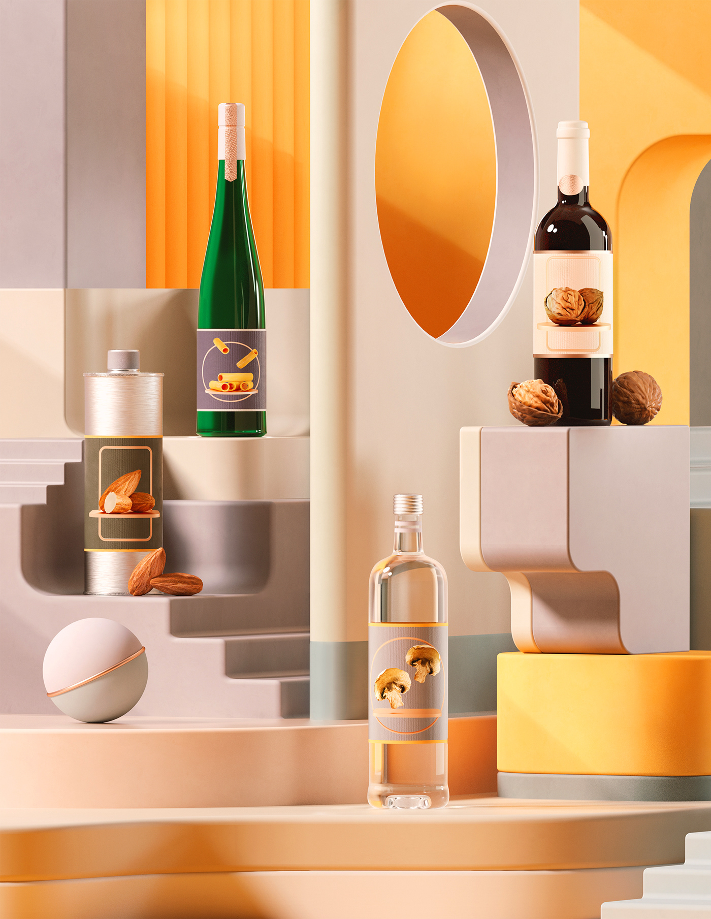 3d，Illustration，Yellow book of iron Palace，