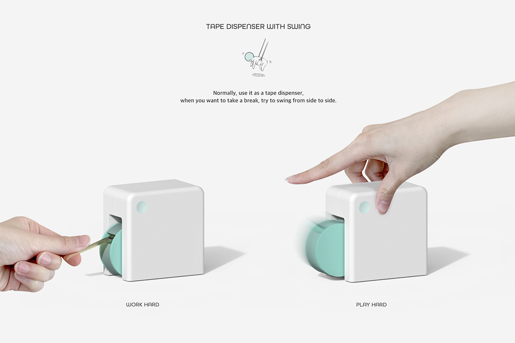 Interesting，to work in an office，desktop，Tape distributor，Penholder，