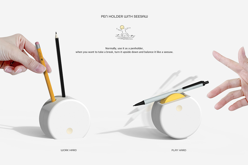 Interesting，to work in an office，desktop，Tape distributor，Penholder，