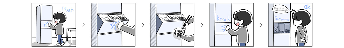 Refrigerator，practical，concept，hygiene，