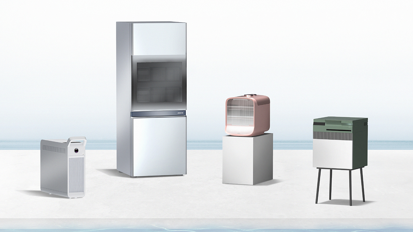 Refrigerator，practical，concept，hygiene，