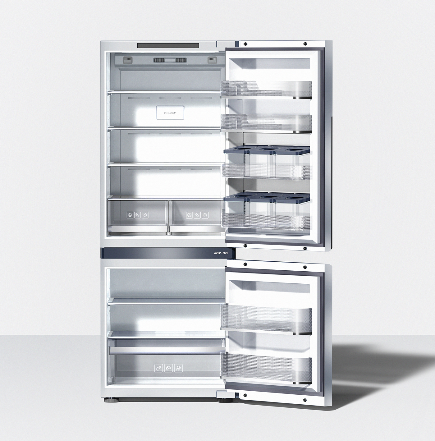 Refrigerator，practical，concept，hygiene，