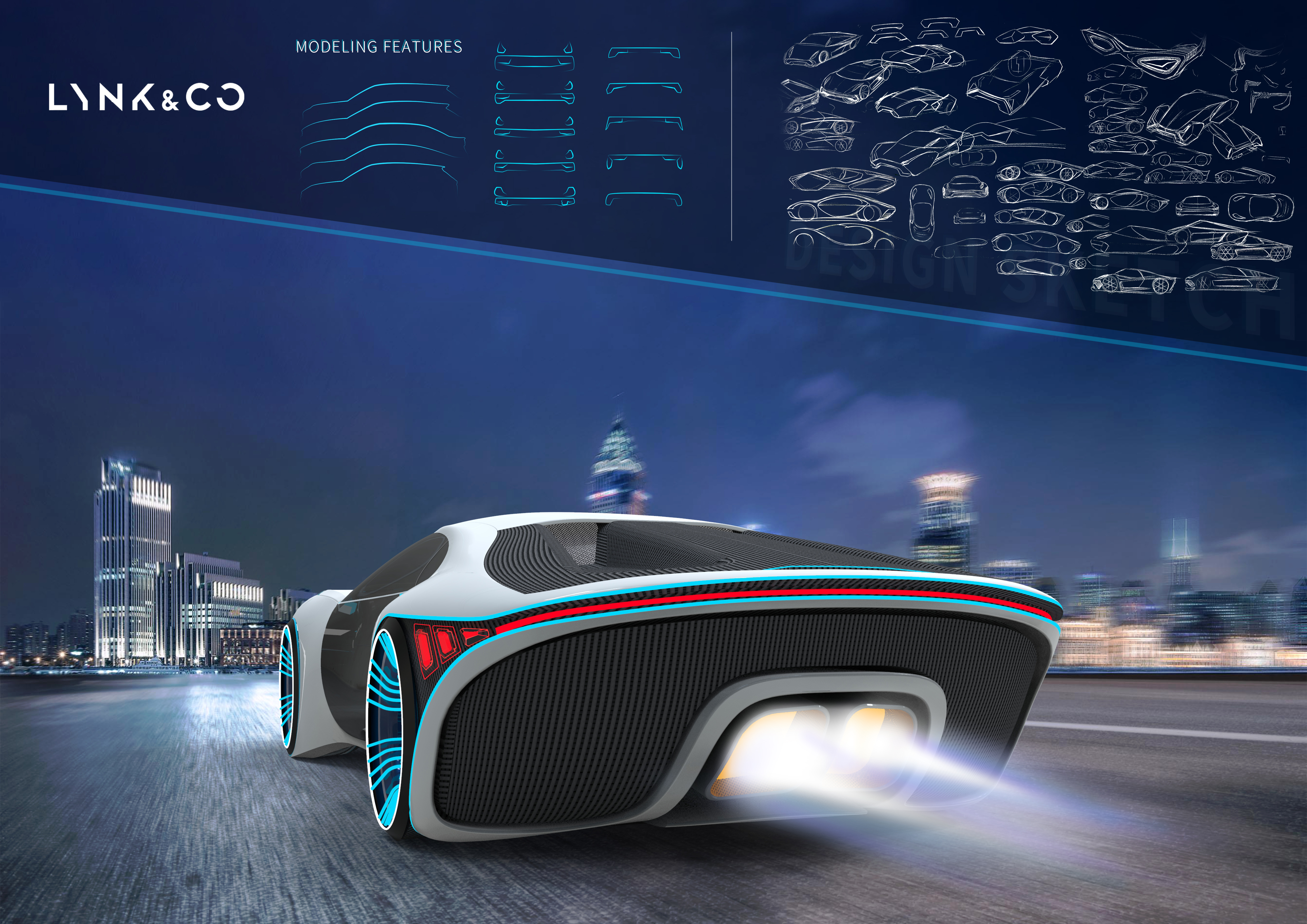 Sports car，Concept Car，Lingke，vehicle，concept，