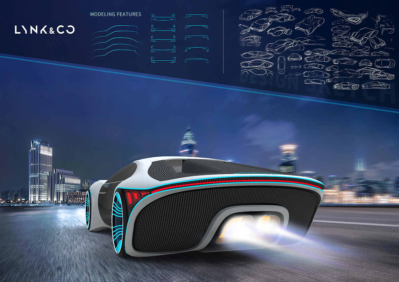 Sports car，Concept Car，Lingke，vehicle，concept，