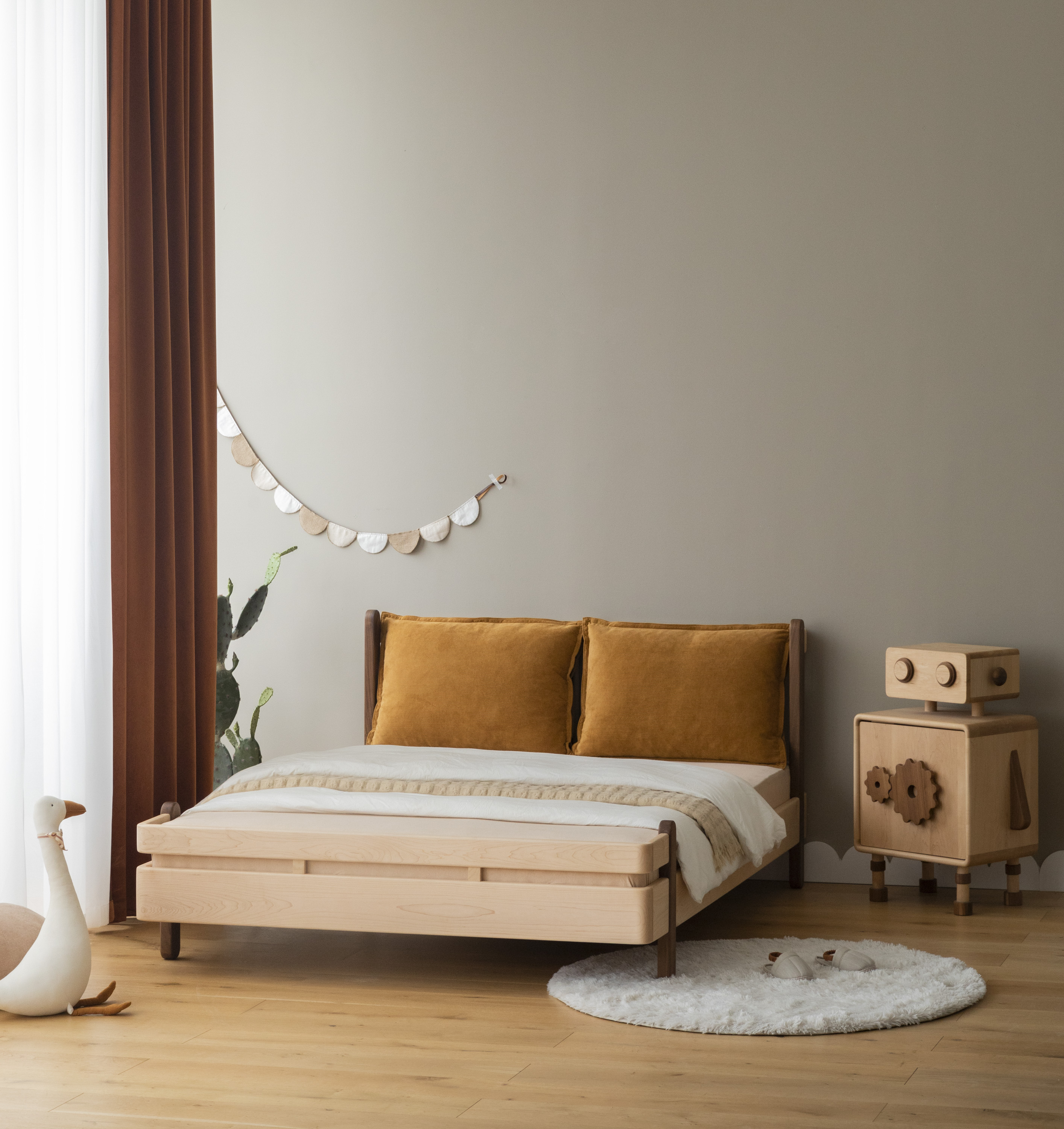 Children's furniture，Children bed，Solid wood bed，Soft bag bed，Maternal and infant products，Original furniture，furniture design ，