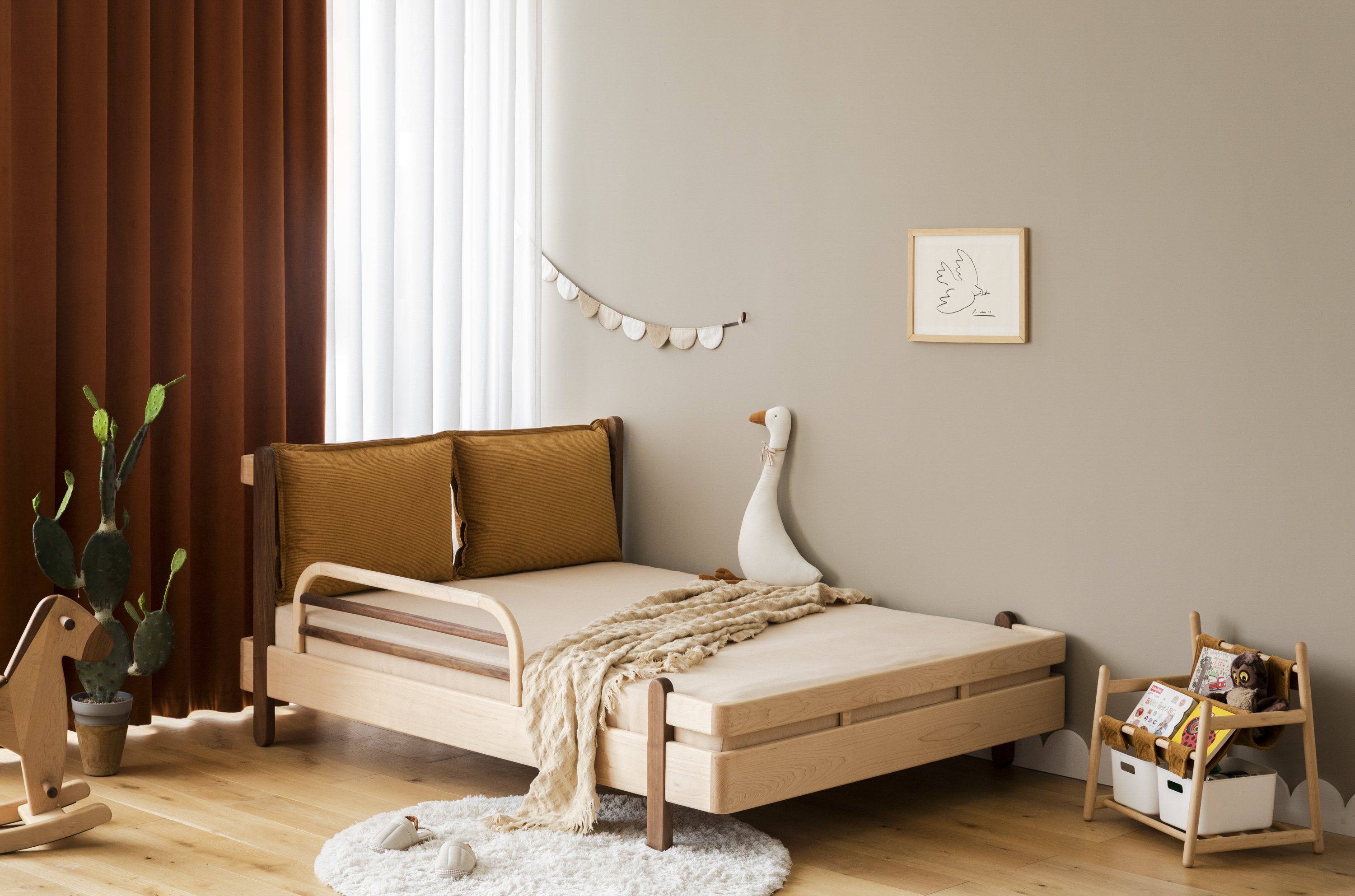 Children's furniture，Children bed，Solid wood bed，Soft bag bed，Maternal and infant products，Original furniture，furniture design ，
