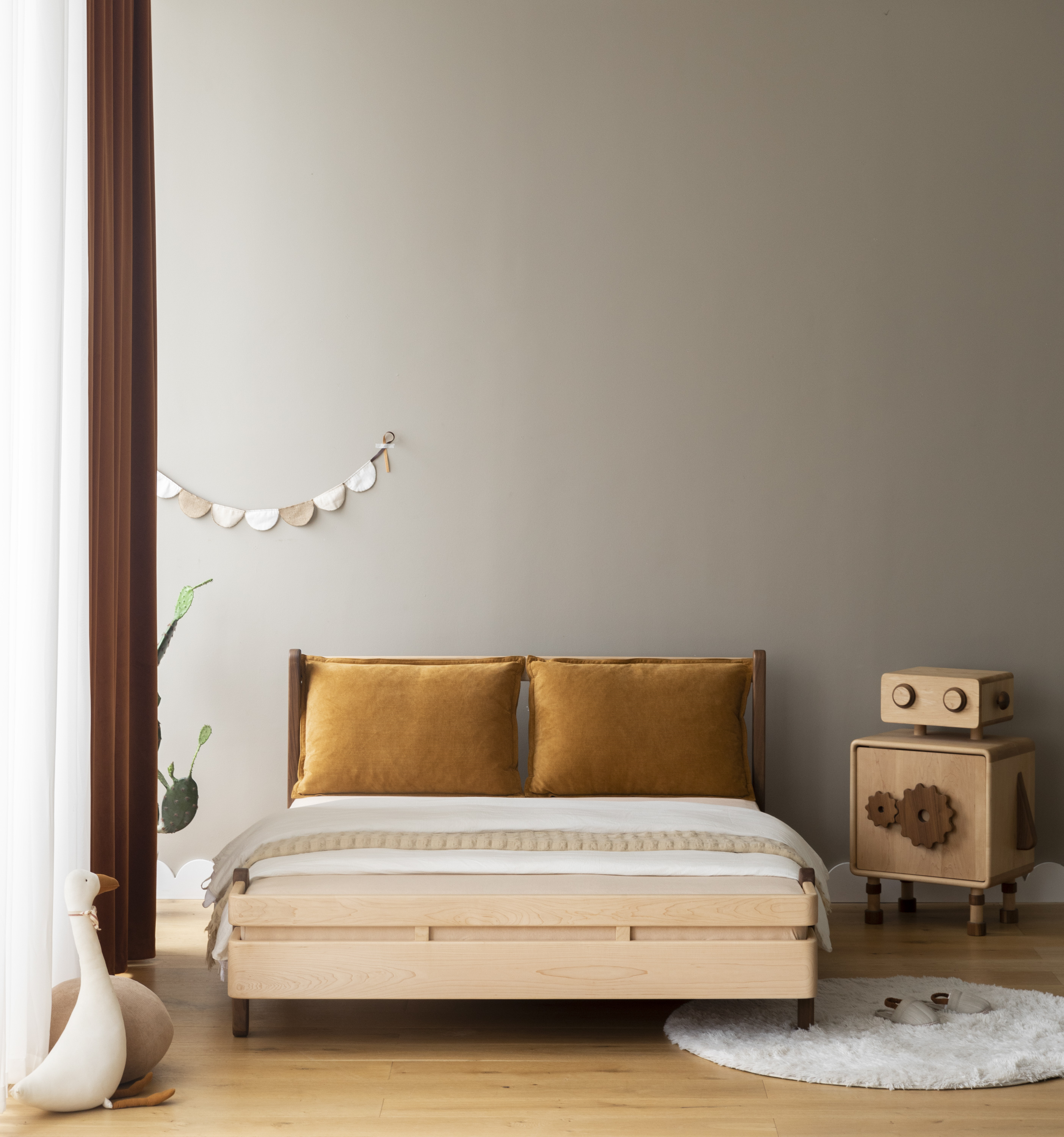 Children's furniture，Children bed，Solid wood bed，Soft bag bed，Maternal and infant products，Original furniture，furniture design ，