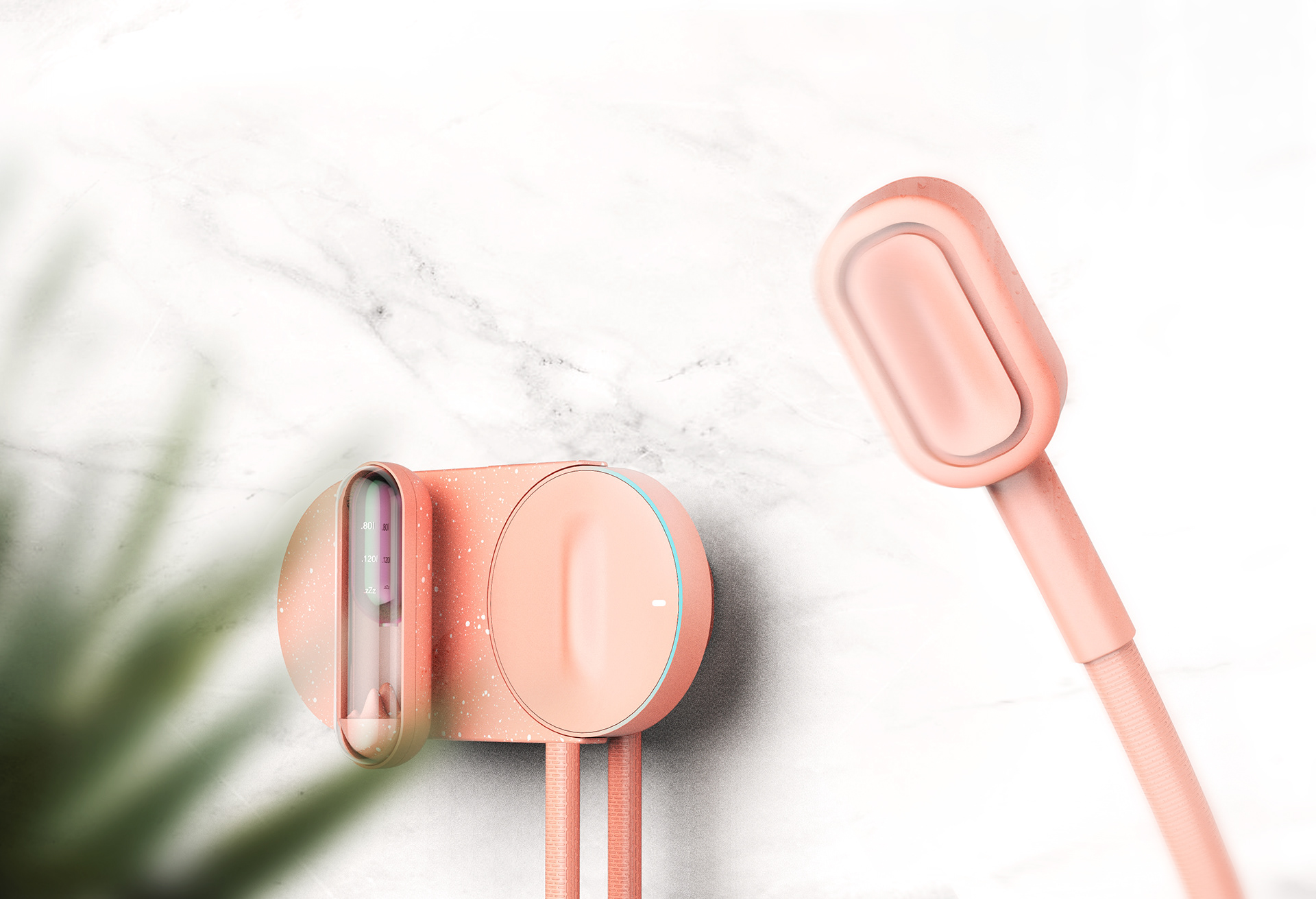 Dripping water，Shower faucet，concept，