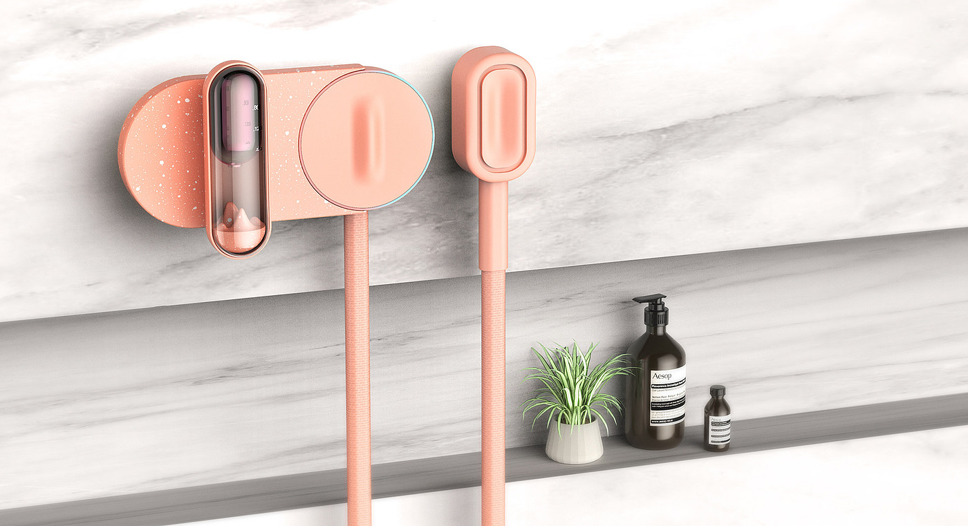 Dripping water，Shower faucet，concept，