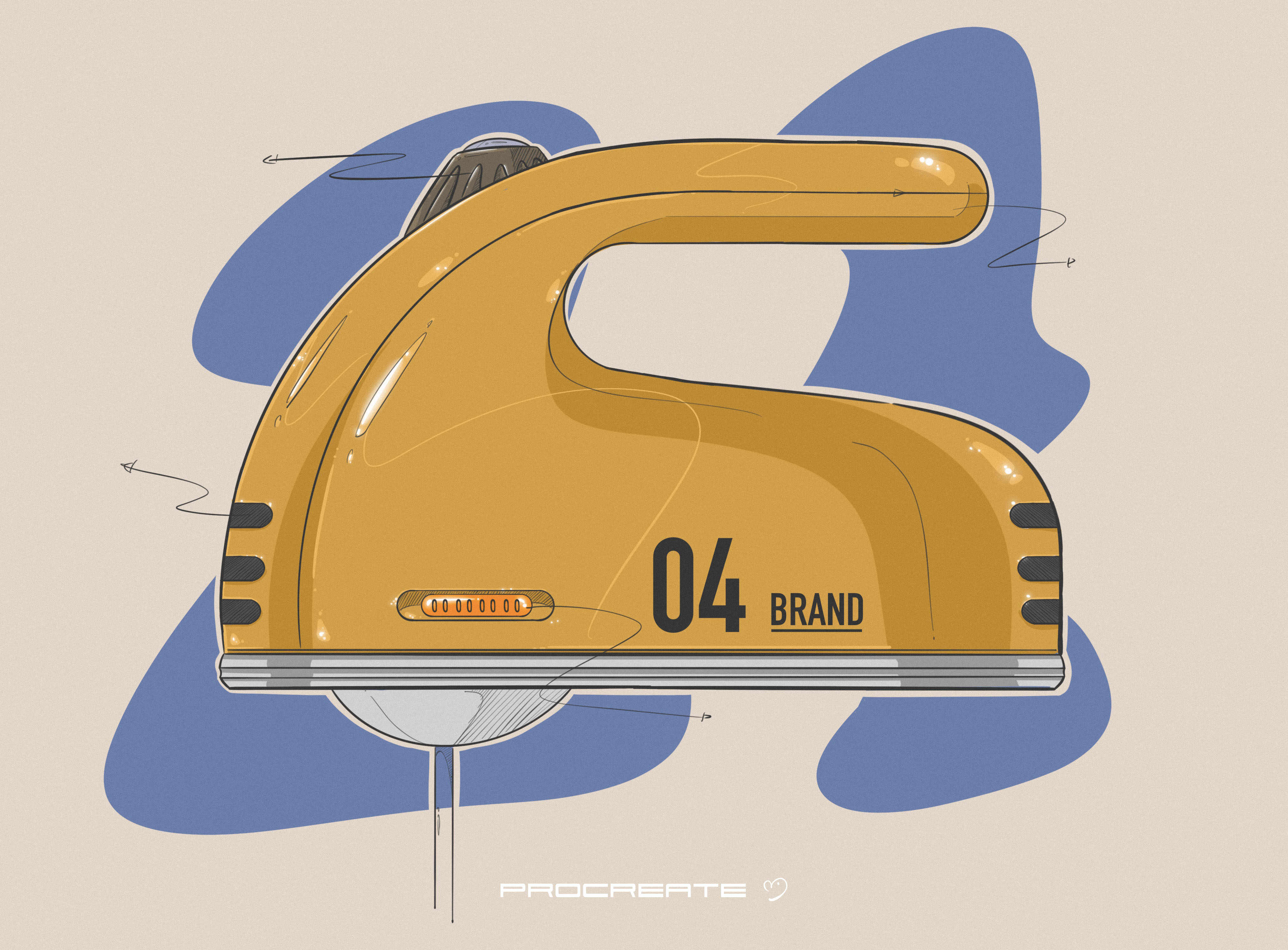 Hand drawn，Ubee ，product，