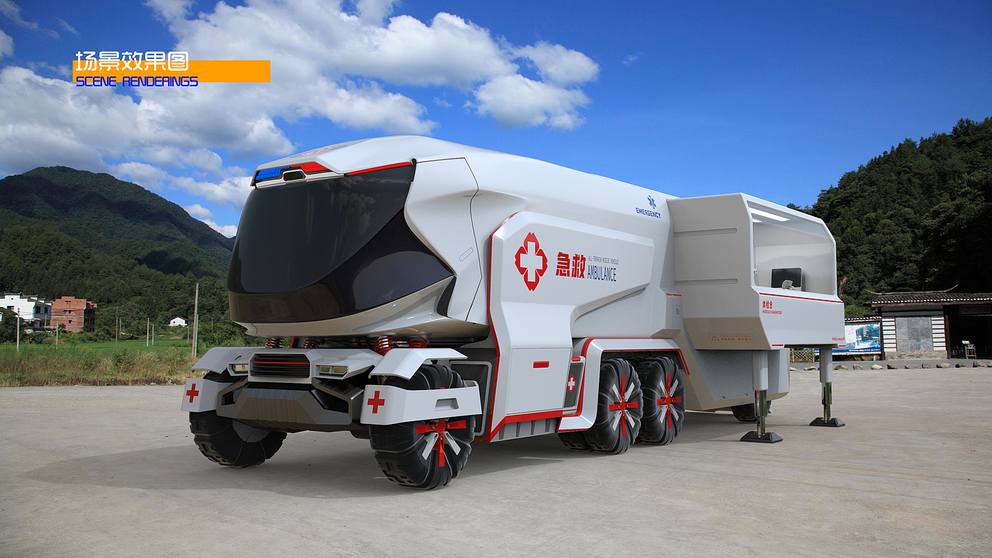 Concept Car，concept，medical care，vehicle，modularization，physical examination，Graduation project，Bi Sheh，