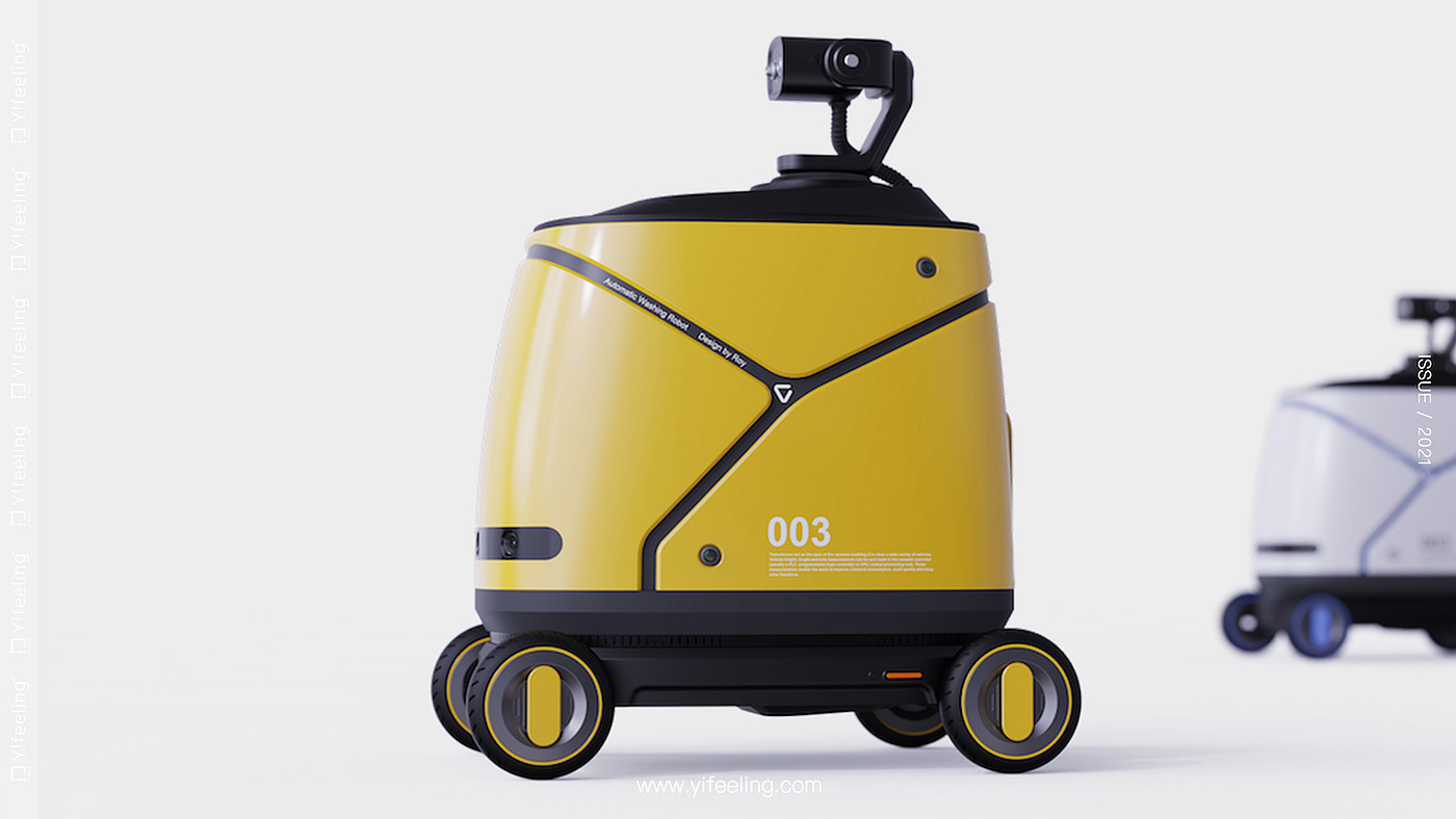 product design，industrial design，sample reels，Keyshot rendering，robot，Car washing robot，Postgraduate entrance examination retest，