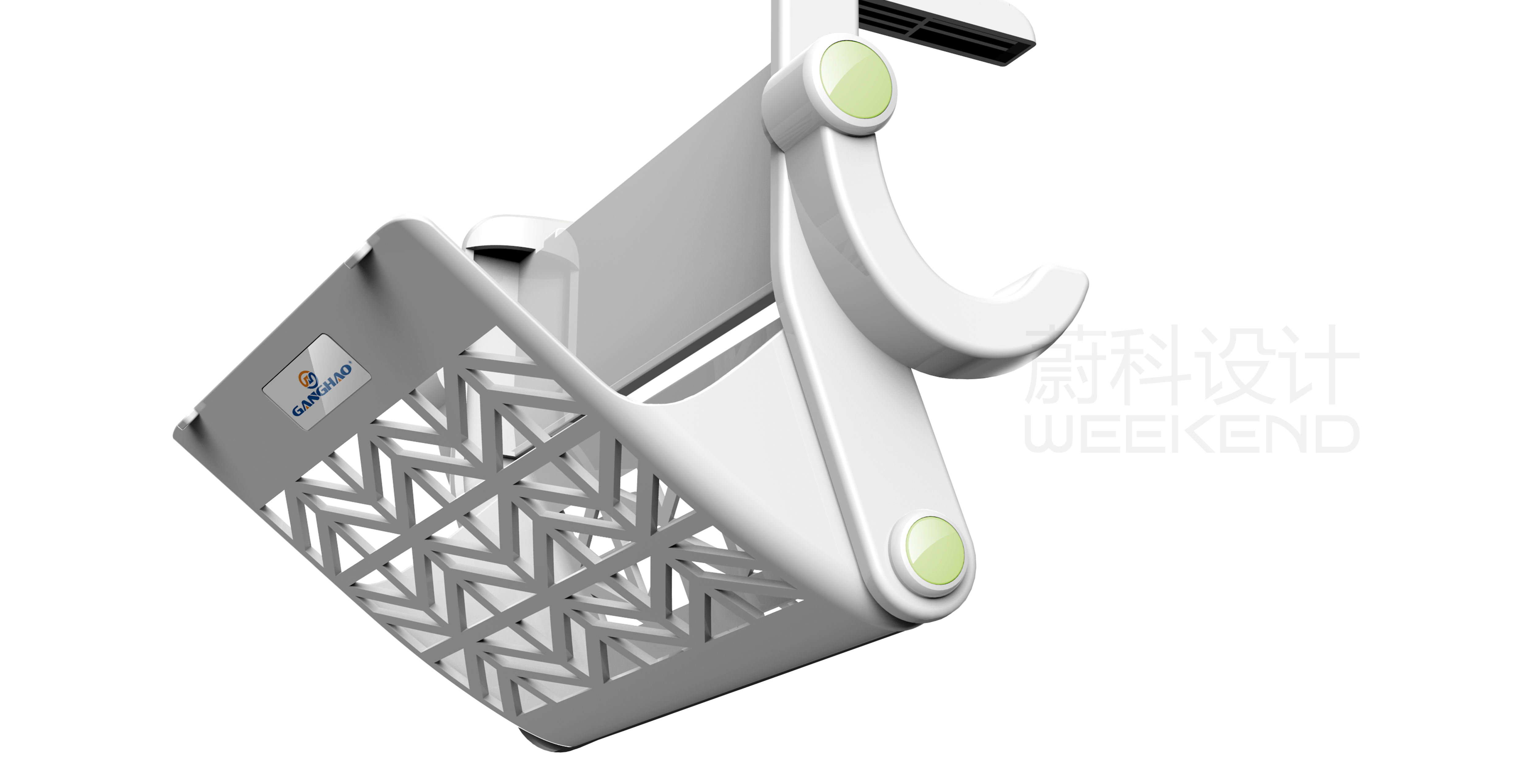 Double clip fixing，Multi scenario application，Folding invisible design，Multifunctional storage basket，