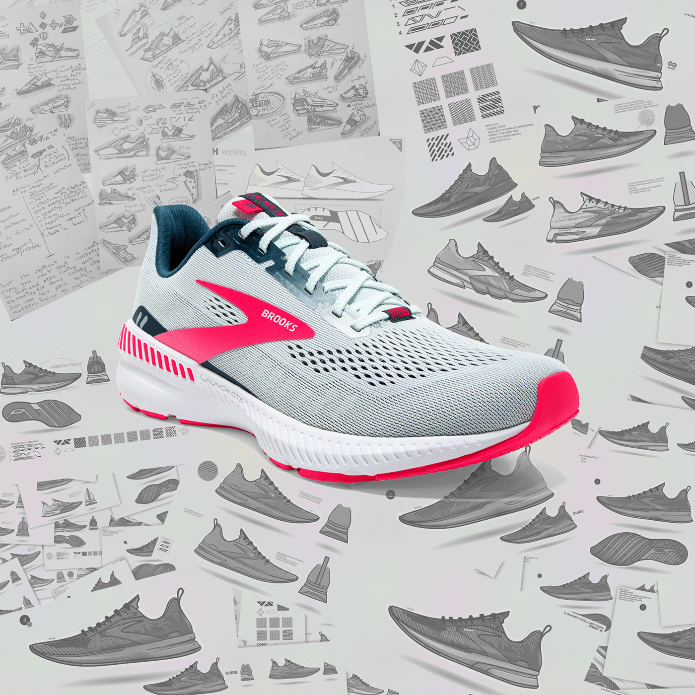 sneakers，Running shoes，comfortable，sketch，