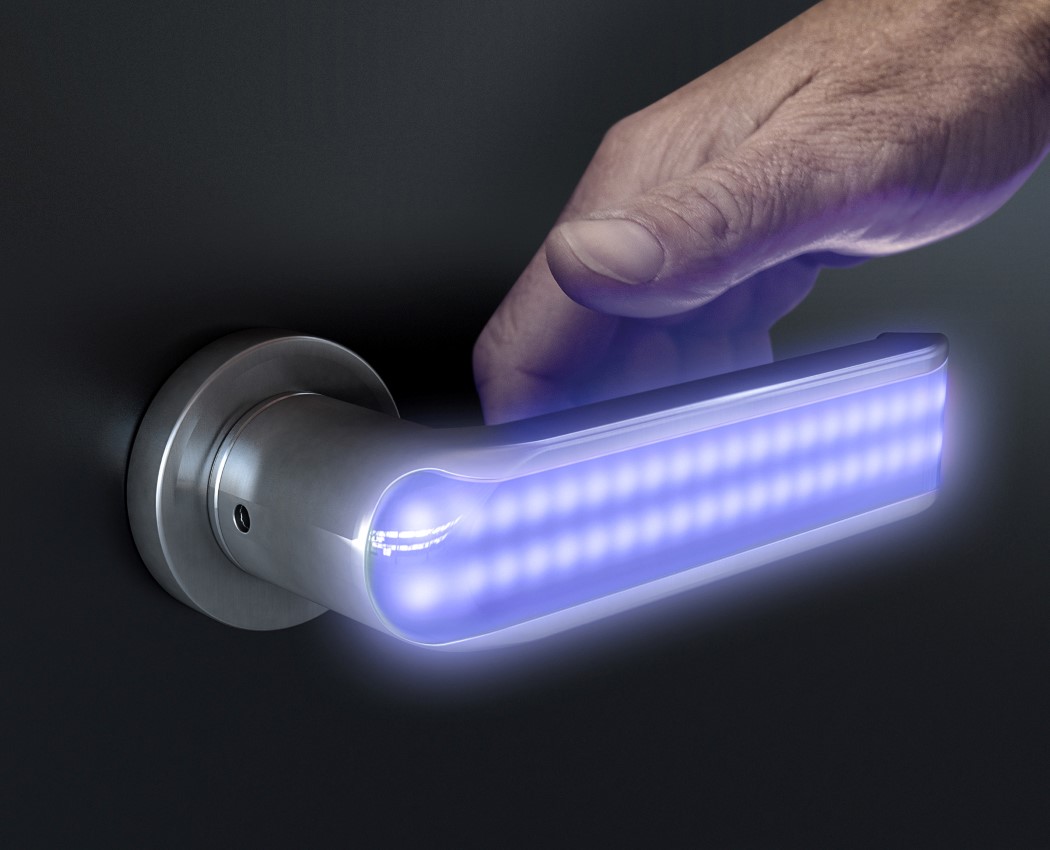 Door handle，led，multi-function，ultraviolet rays，security，