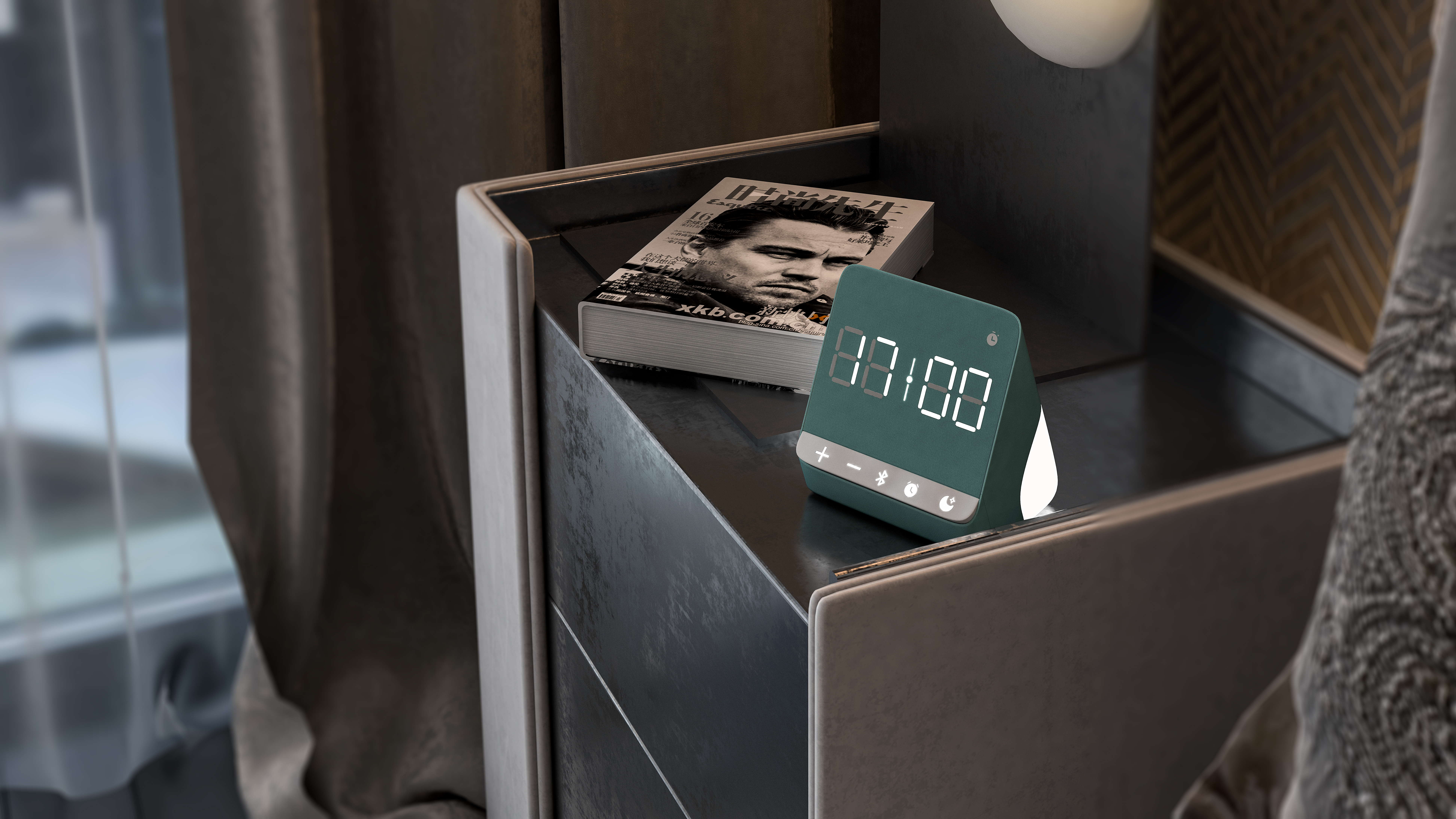 Night light, alarm clock, accompany to sleep, home life，