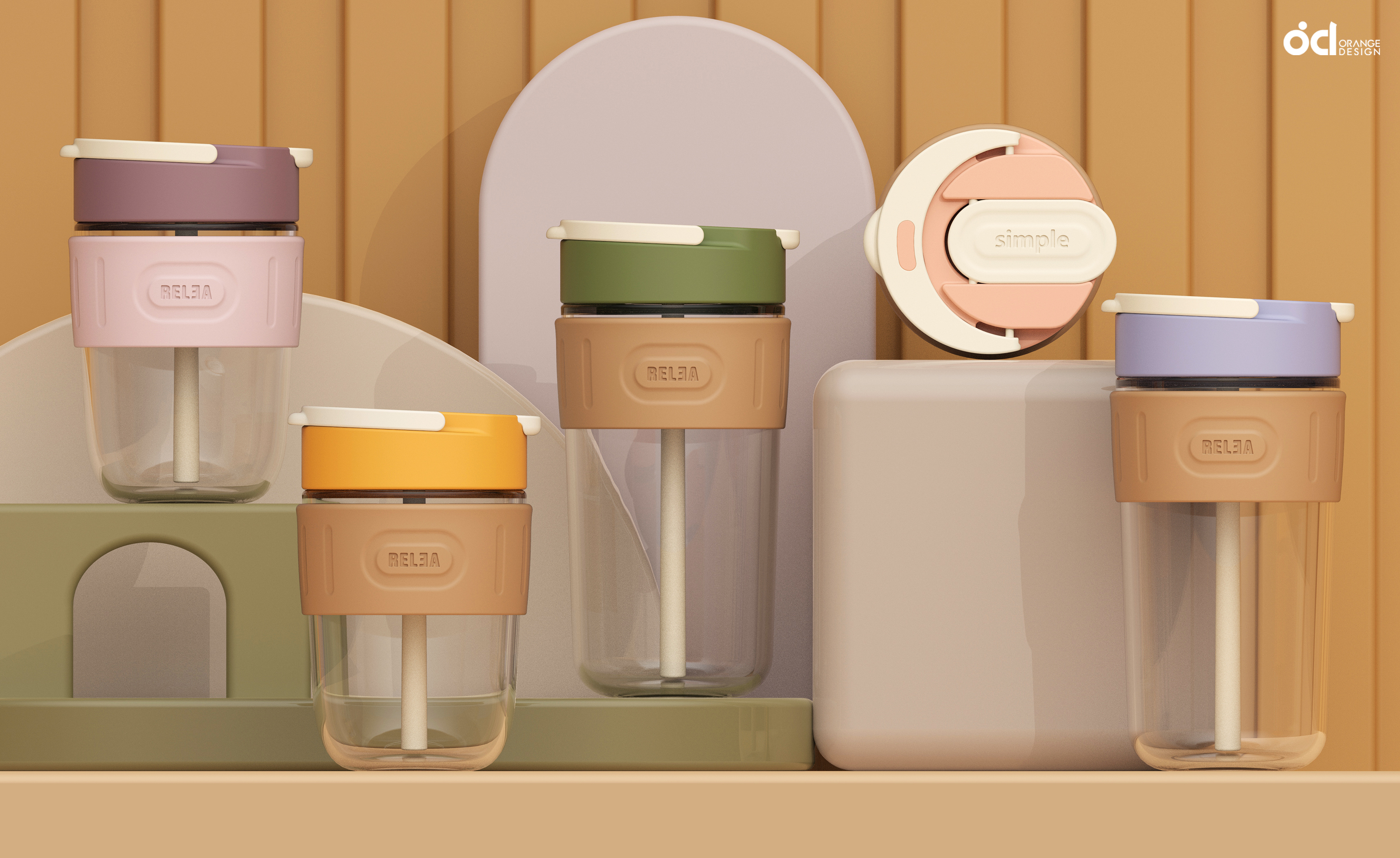 Several water cups，