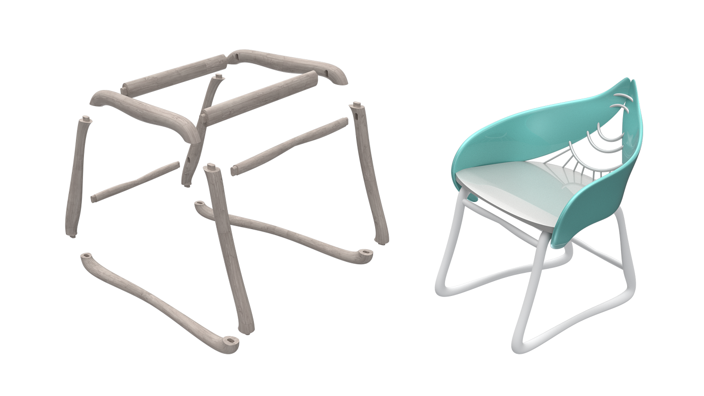 Metal，frame，chair，originality，life，leisure time，Wing，
