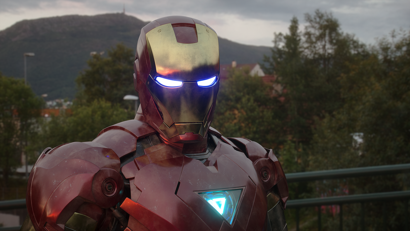 modeling，Render，Iron Man，