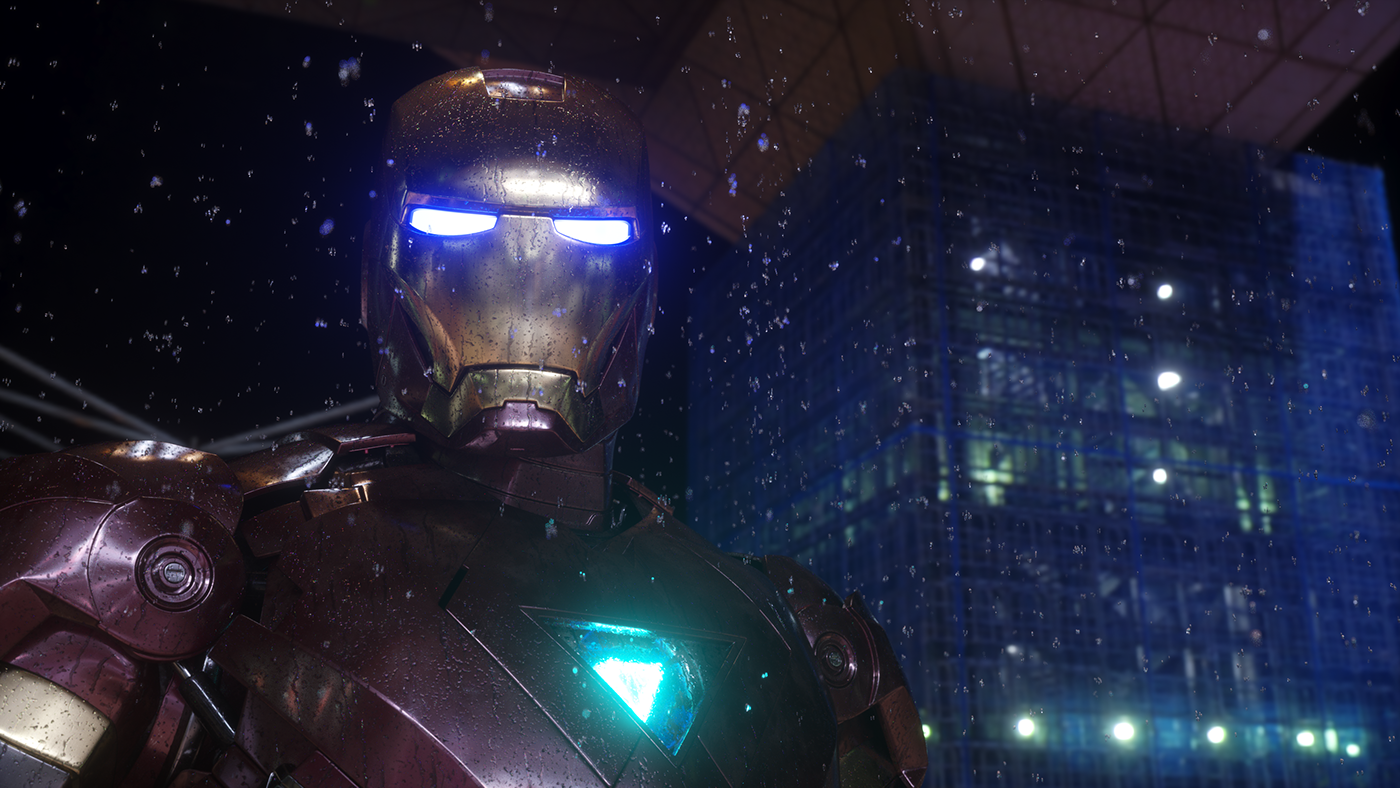 modeling，Render，Iron Man，