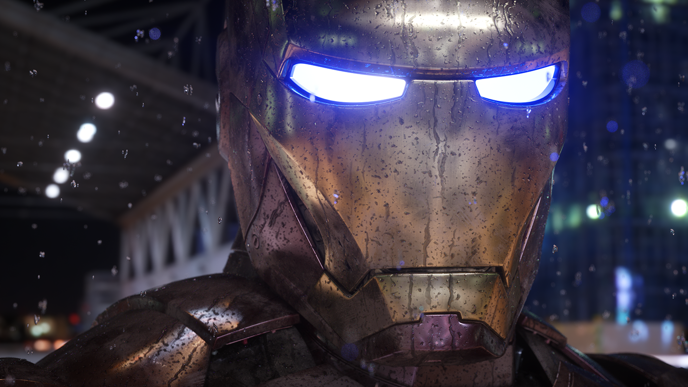 modeling，Render，Iron Man，