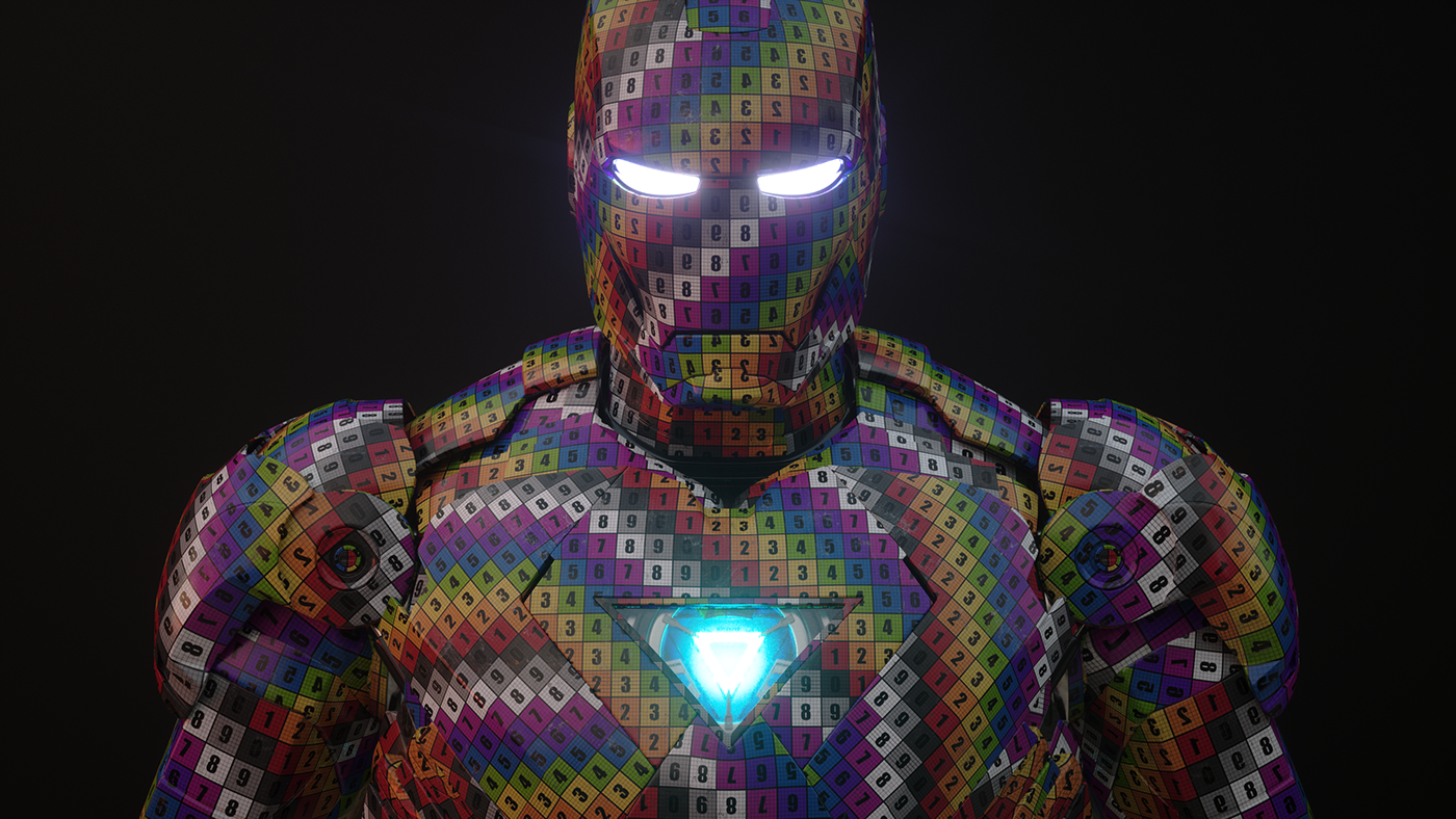 modeling，Render，Iron Man，