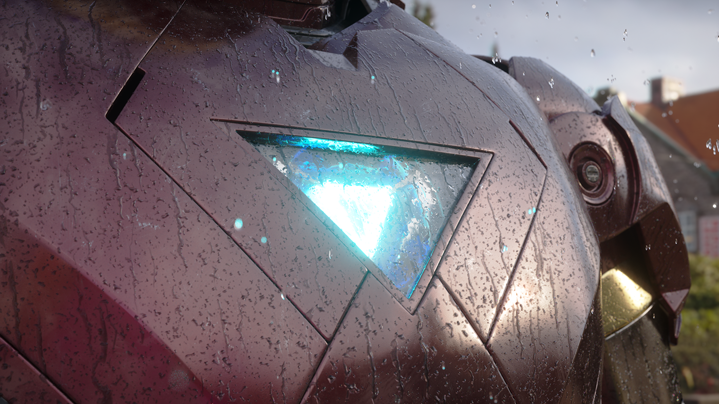 modeling，Render，Iron Man，