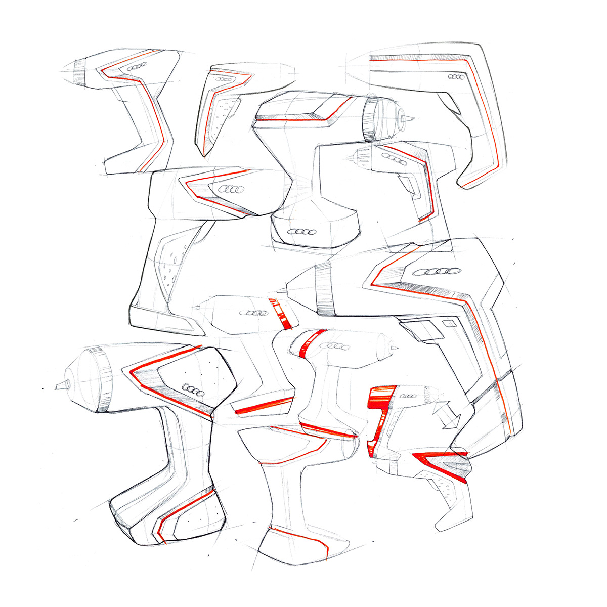 Daniel CORIC，ps，design sketch，shoes，Hand drawn collection，