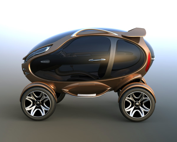 Scooter，automobile，concept，Cool，golden，