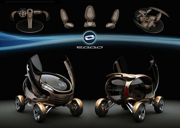 Scooter，automobile，concept，Cool，golden，