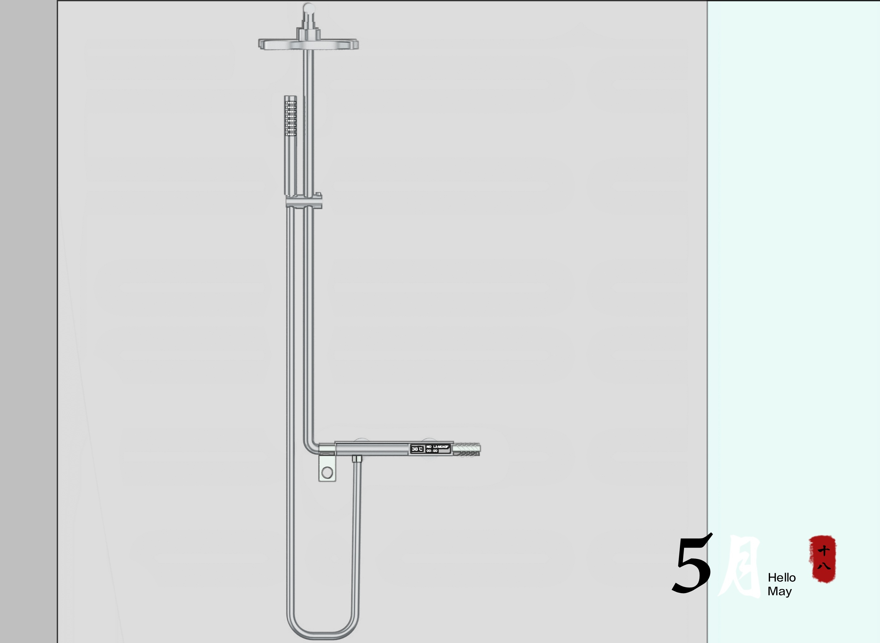 New shower column，