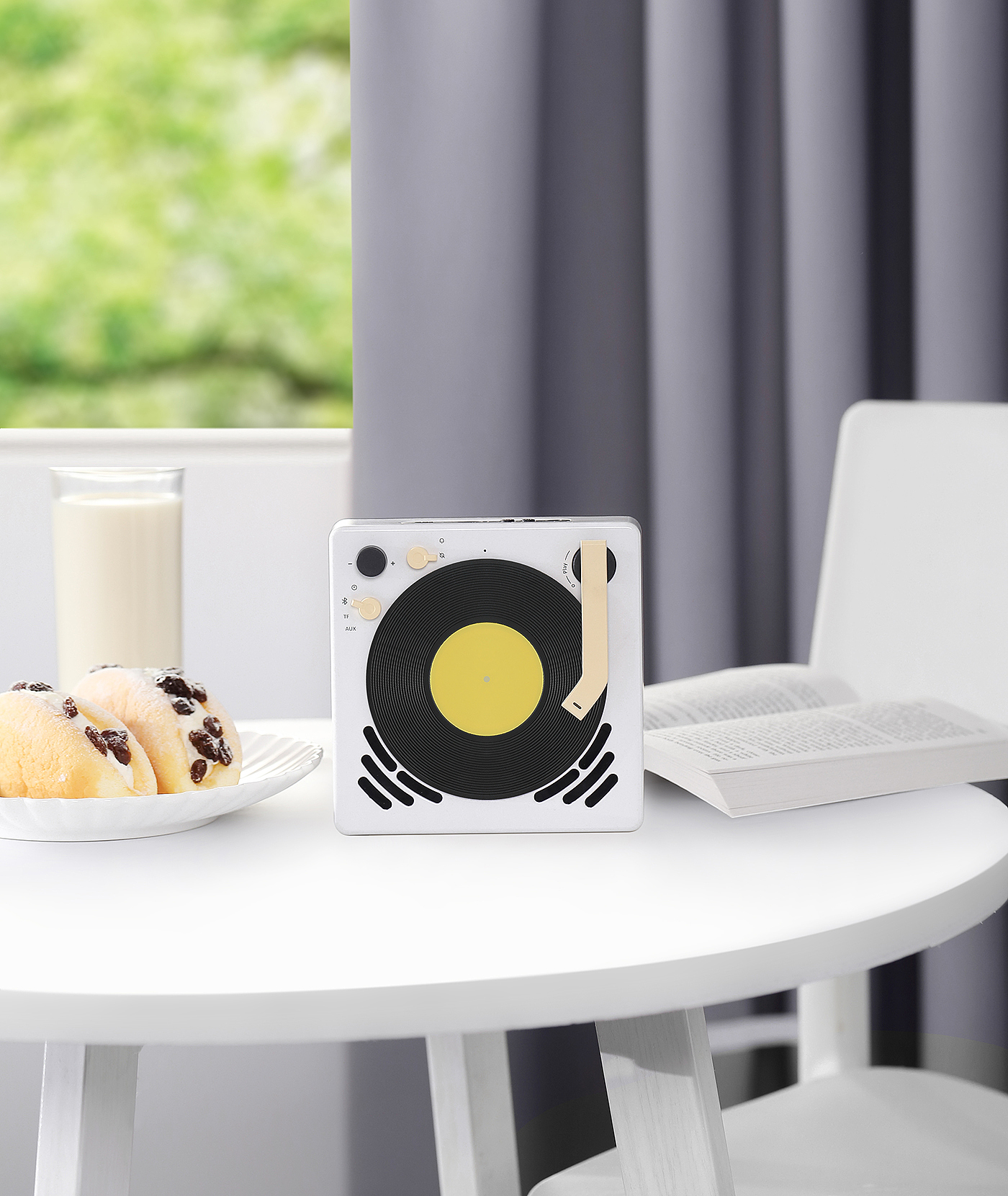 Bluetooth Speaker ，alarm clock，Vinyl record player，