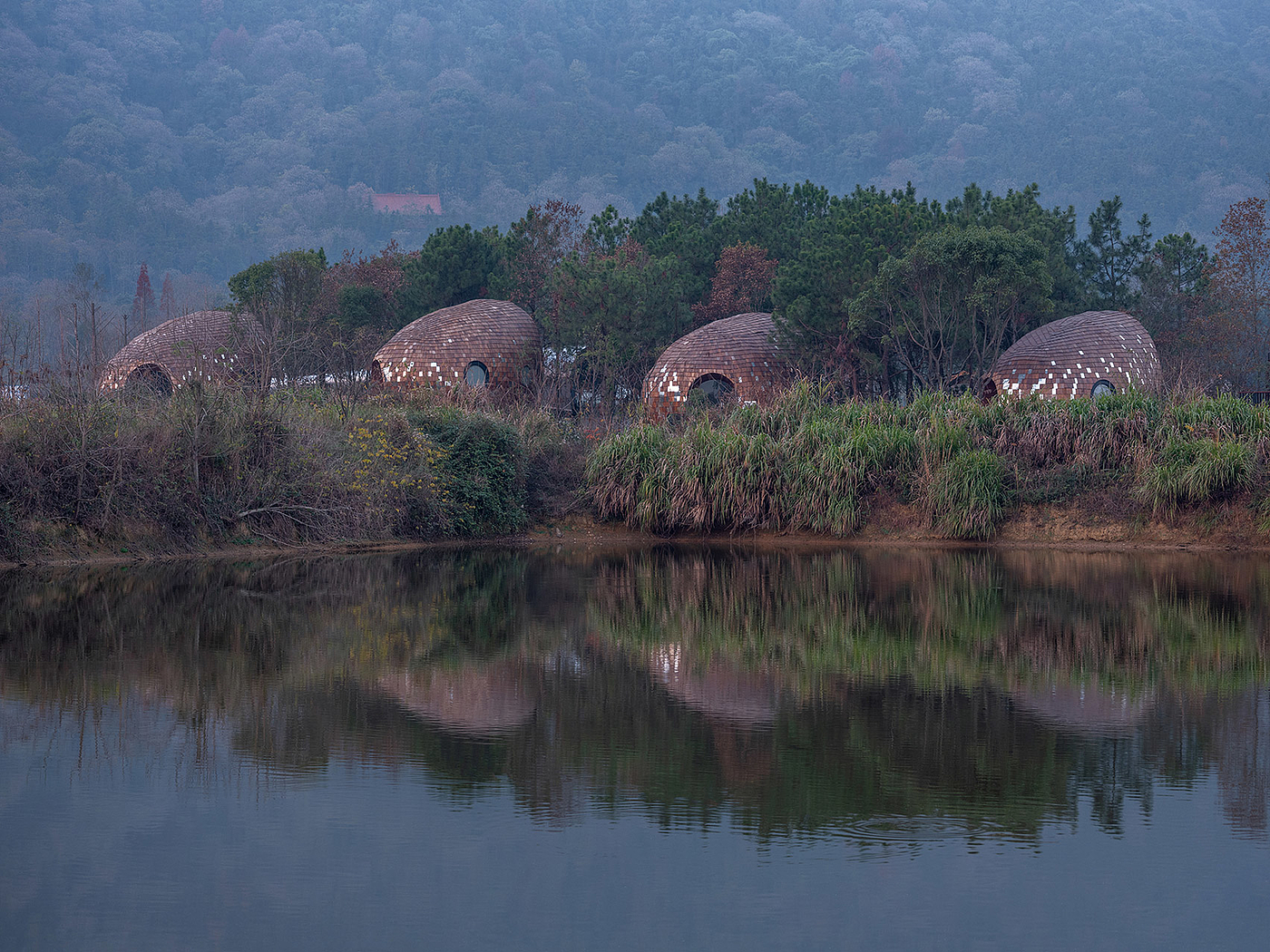 Architecture，forest，hut，wooden ，