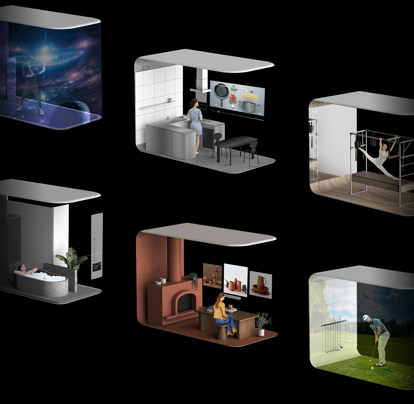 custom，indoor，interactive，user interface，