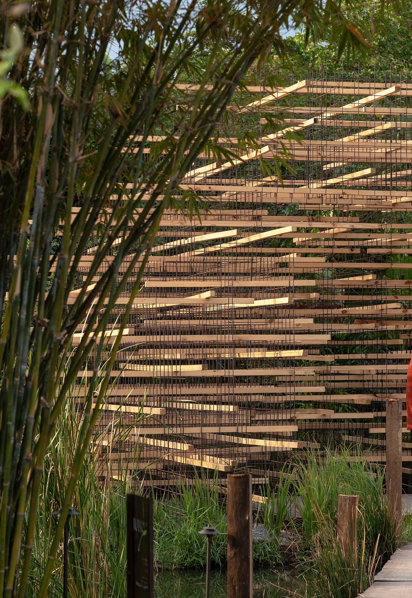 Architecture，Batten，straw，exhibition hall，