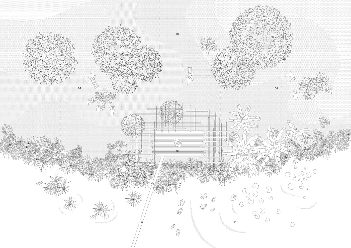 Architecture，Batten，straw，exhibition hall，