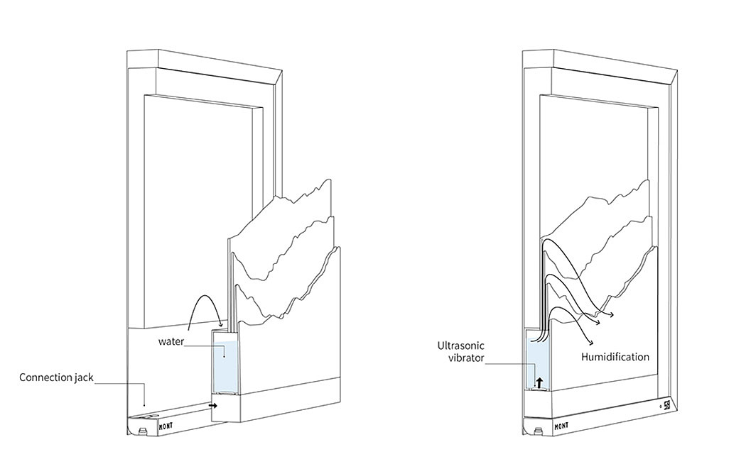 Frame humidifier，Chinese brush painting，intelligence，appearance，