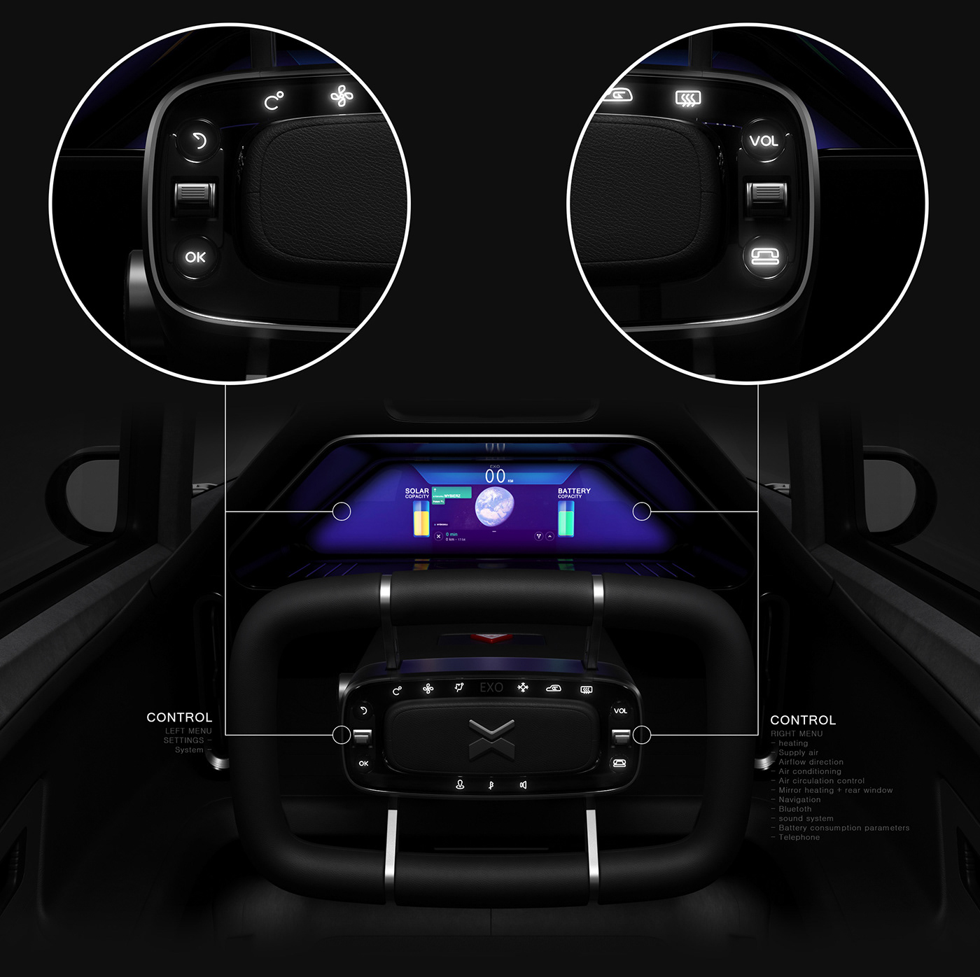 EXO-ONE，Single person vehicle，Electric drive，