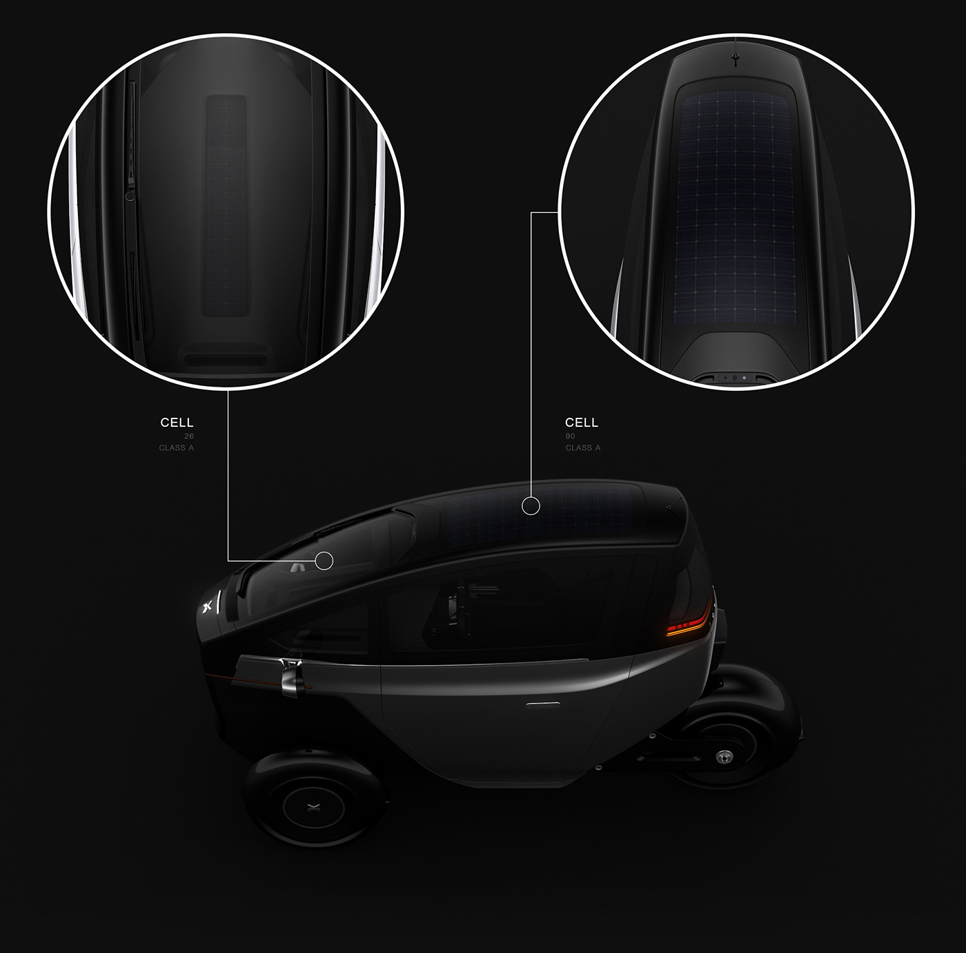 EXO-ONE，Single person vehicle，Electric drive，