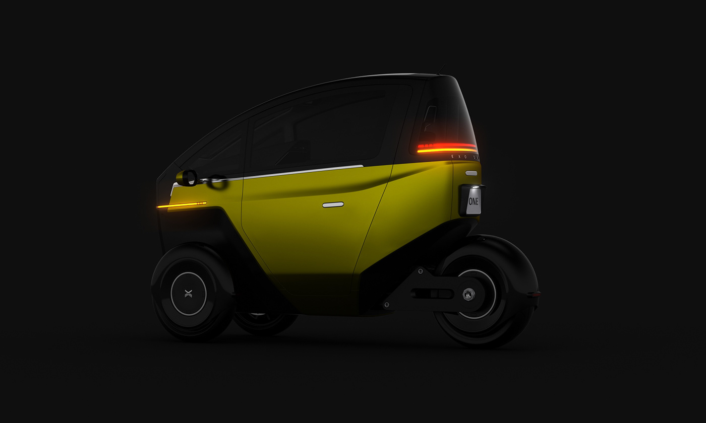 EXO-ONE，Single person vehicle，Electric drive，