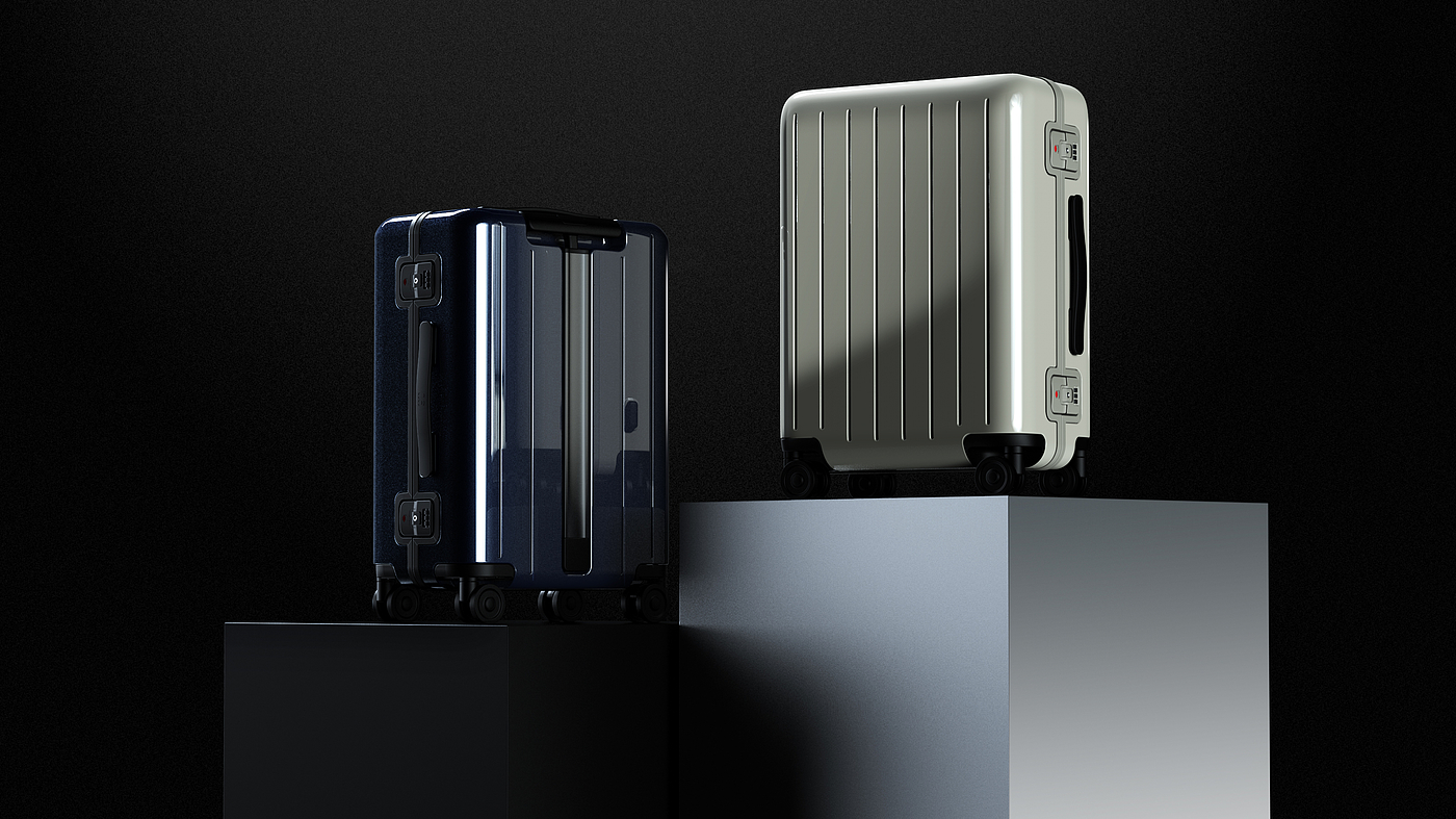 Draw bar box，suitcase，millet，product design，industrial design，