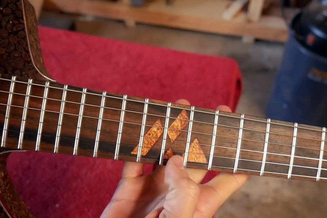 Electric guitar，coffee bean，Burls Art，