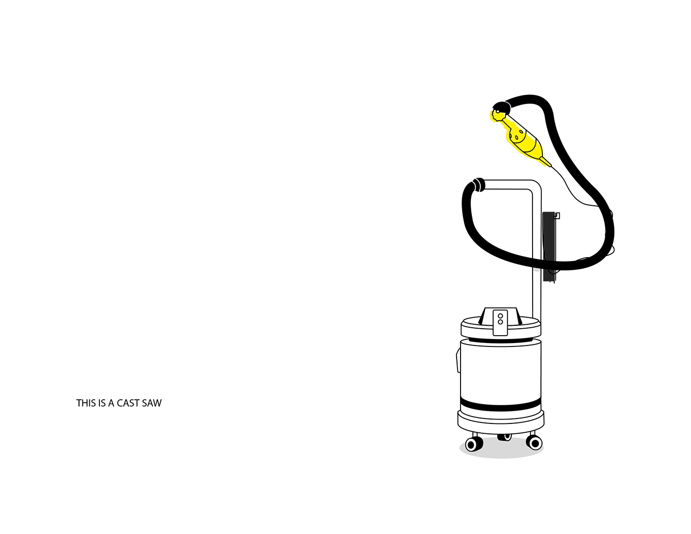 De vacuum，saw，safety design ，No blade design，