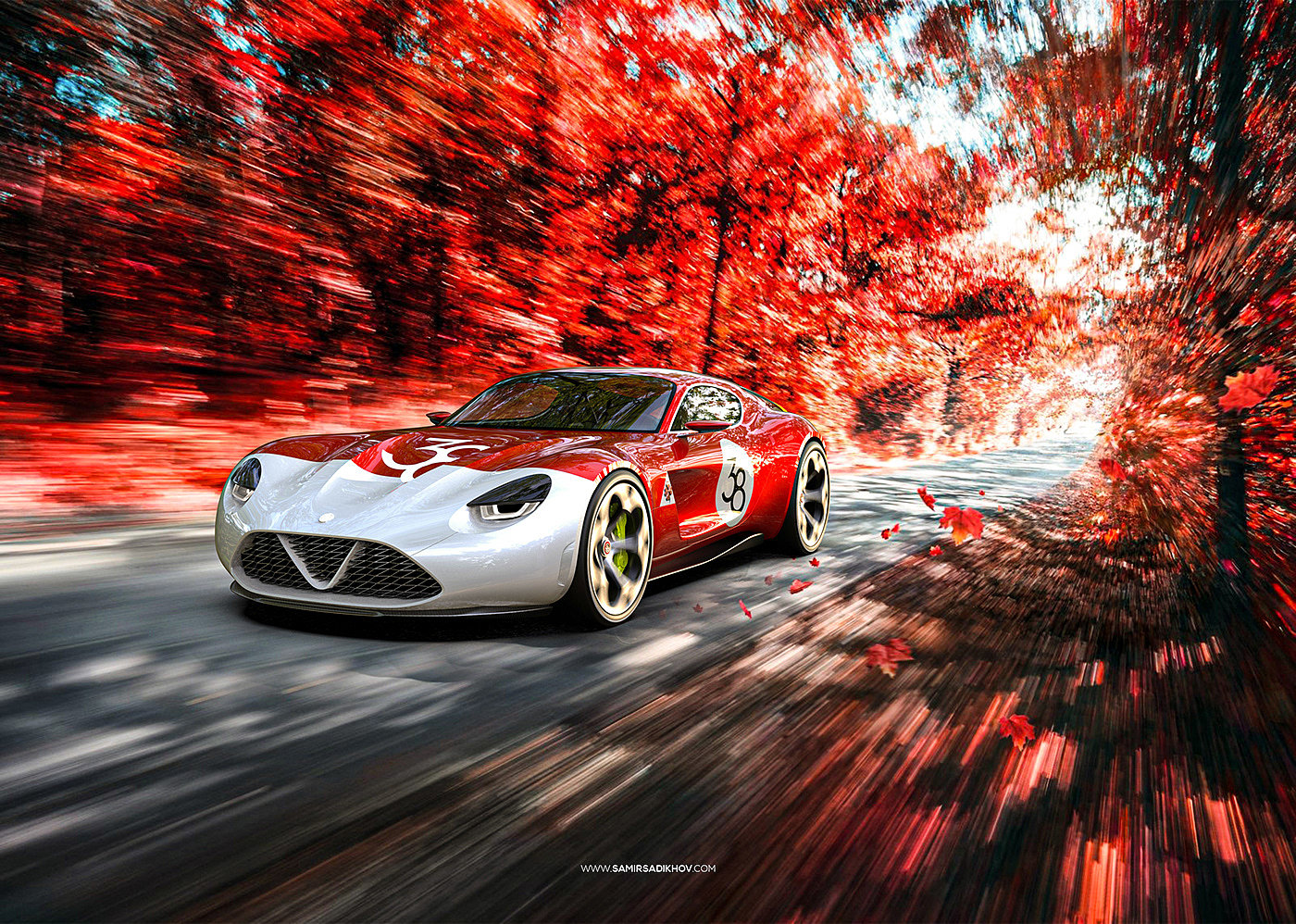 Sports car，Super run，alpha，