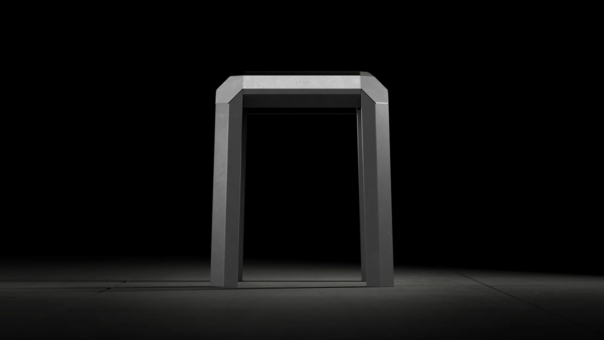 stool，furniture，grey，